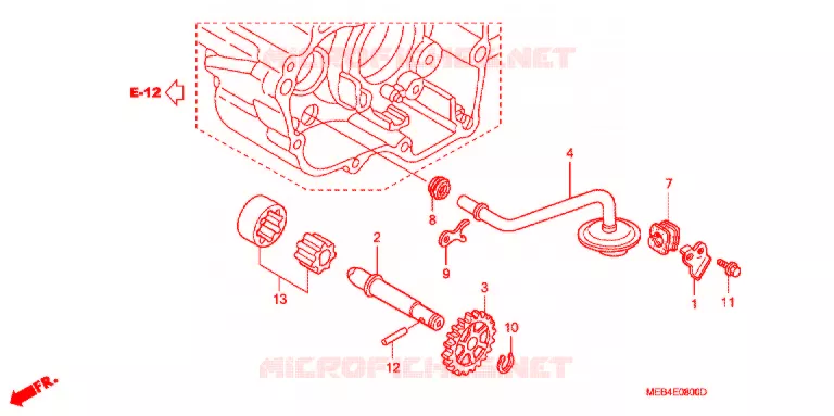 POMPE A HUILE Honda MOTO 450 CRF 2006  CRF450R6