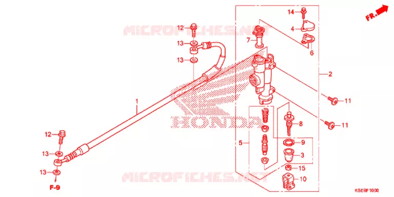 MAITRE CYLINDRE DE FREIN ARRIERE Honda MOTO 150 CRF 2017  CRF150RBH