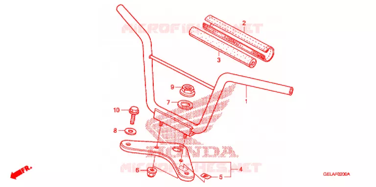 GUIDON - TE DE FOURCHE Honda MOTO 50 CRF 2011  CRF50FB
