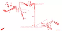 PEDALE pour Honda CBR 1000 MAT BLACK de 2016