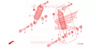 AMORTISSEUR ARRIERE pour Honda FOURTRAX 420 RANCHER 4X4 AT PS CAMO de 2009