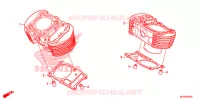 CYLINDRE pour Honda SHADOW VT 750 SPIRIT de 2014