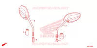 RETROVISEUR pour Honda BEAT 110 PGMFI de 2020