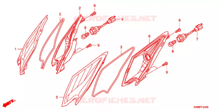CLIGNOTANT AVANT Honda MOTO 110 WAVE 2012  AFP110CSA