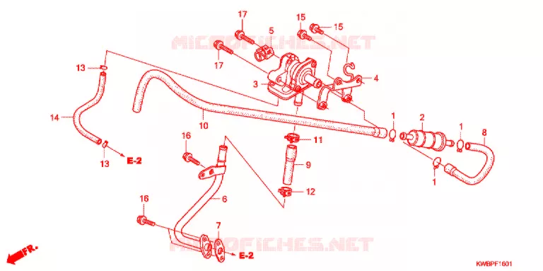 FILTRE A AIR - SOUPAPE D'AIR Honda MOTO 110 WAVE 2012  AFP110CSA