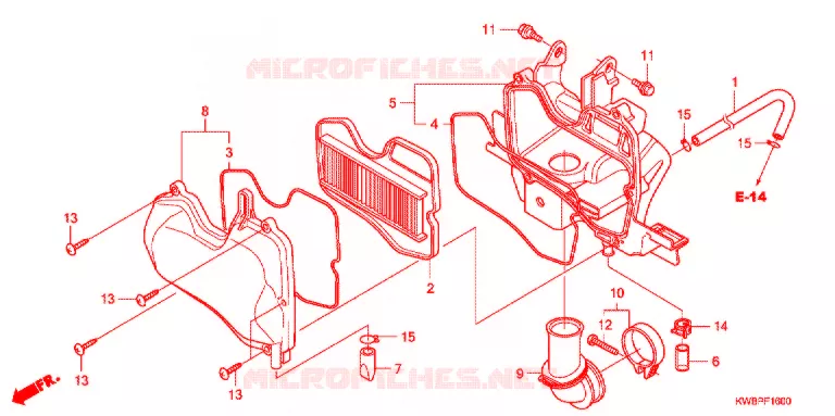 FILTRE A AIR Honda MOTO 110 WAVE 2011  AFP110CSA