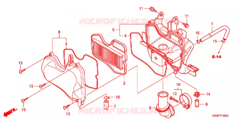 FILTRE A AIR Honda MOTO 110 WAVE 2012  AFP110SA