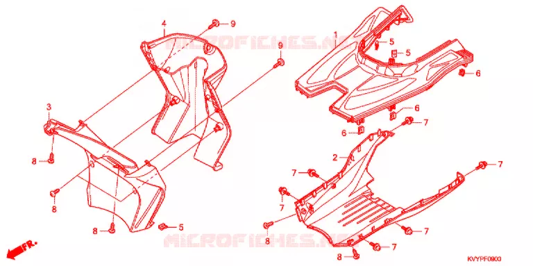 MARCHE PIEDS Honda SCOOTER 110 BEAT 2011  ACC110CBB