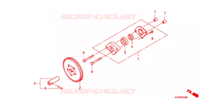 POMPE A HUILE Honda SCOOTER 110 BEAT 2010  ANC110CBP9