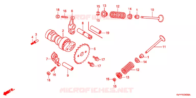 ARBRE A CAMES - SOUPAPE Honda SCOOTER 110 BEAT 2013  ACC110CSC