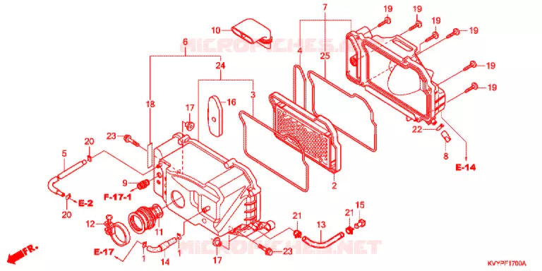 FILTRE A AIR Honda SCOOTER 110 BEAT 2014  ACC110CSC