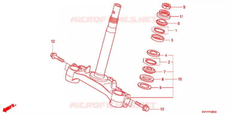 TE DE FOURCHE Honda SCOOTER 110 BEAT 2013  ACC110CSC