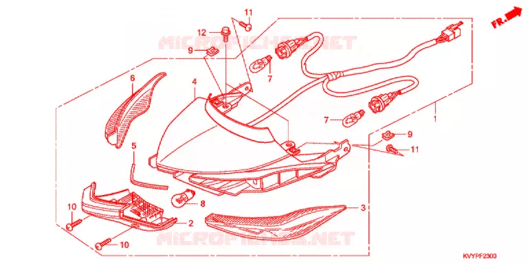 FEUX  Honda SCOOTER 110 BEAT 2009  ANC110CSP9