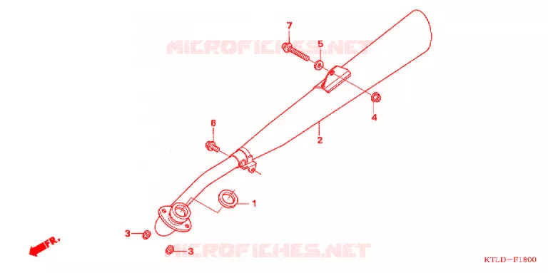 SILENCIEUX D'ECHAPPEMENT Honda MOTO 100 WAVE 2006  ANF100MSP6