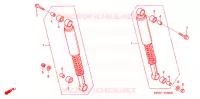AMORTISSEUR ARRIERE pour Honda WAVE 125  PGMFi  Electric start de 2003