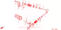 ARBRE A CAMES   SOUPAPE pour Honda WAVE 125  PGMFi  Electric start de 2003