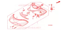 FEUX COMBINES ARRIERE (ANF1253,5) pour Honda WAVE 125  PGMFi  Electric start de 2003