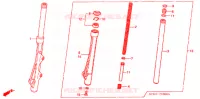 FOURCHE pour Honda WAVE 125  PGMFi  Electric start de 2003