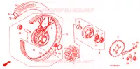 ROUE ARRIERE pour Honda WAVE 125  PGMFi  Electric start de 2003
