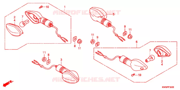 CLIGNOTANT Honda MOTO 110 CB 2013  CBF110MSB