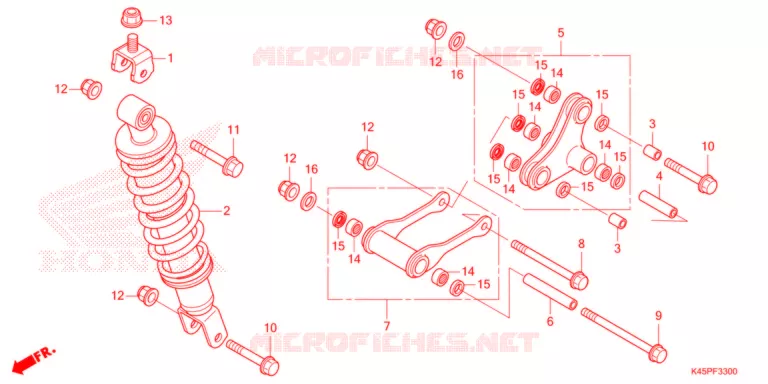 AMORTISSEUR ARRIERE Honda MOTO 150 CBR 2021  CBR150RAM