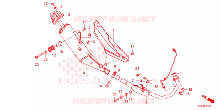 SILENCIEUX D'ECHAPPEMENT Honda MOTO 150 CBR 2022  CBR150RAM