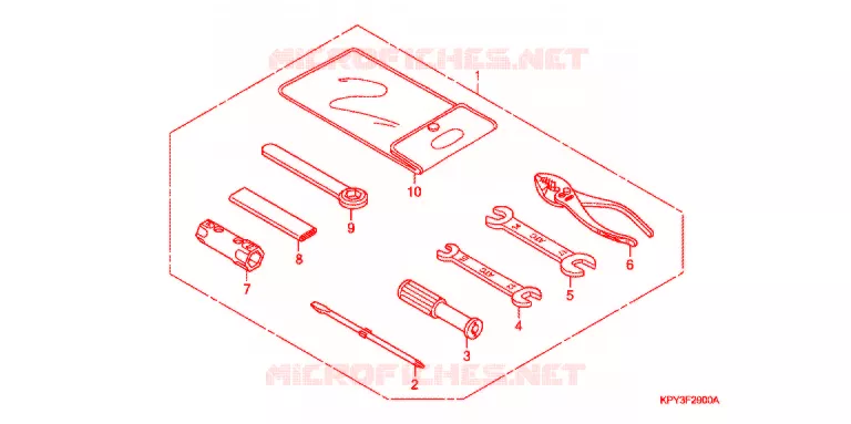 OUTIL Honda MOTO 110 XRM 2002  CFT110M2