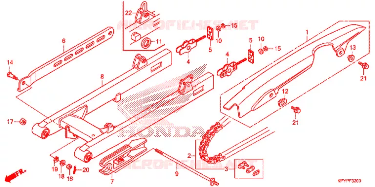 BRAS OSCILLANT Honda MOTO 125 XRM 2021  CFT125MRL