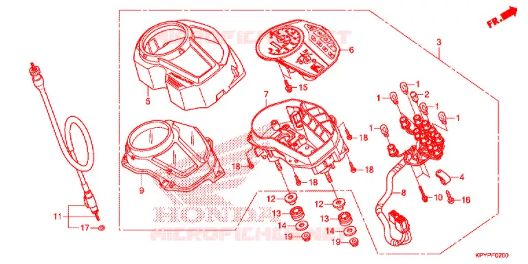 COMPTEUR  Honda MOTO 125 XRM 2018  CFT125MSJ