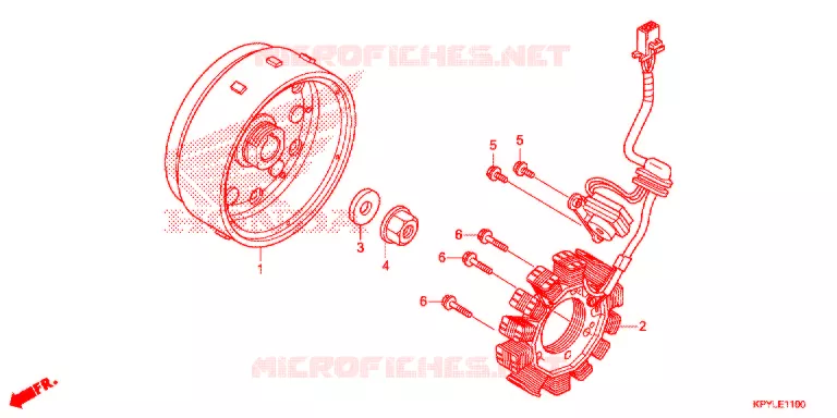ALTERNATEUR Honda MOTO 125 XRM 2021  CFT125MSL_2PH