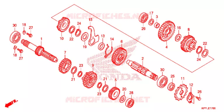 BOITE DE VITESSES Honda MOTO 125 XRM 2021  CFT125MSL_2PH