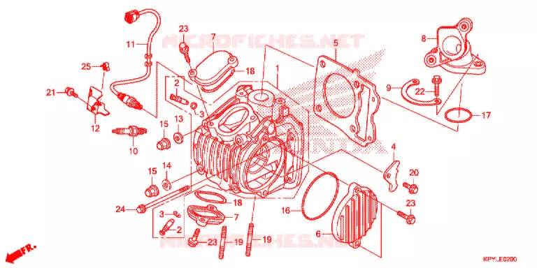 CULASSE Honda MOTO 125 XRM 2021  CFT125MSL_2PH