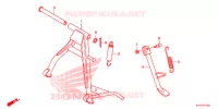 BEQUILLE pour Honda CB 125 KICK START AND ELECTRIC START de 2013