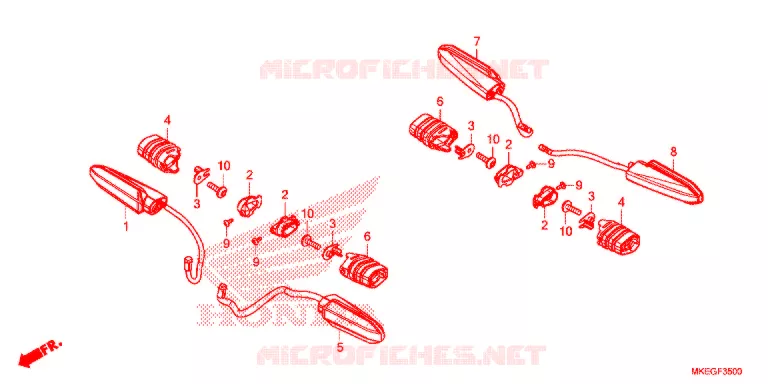 CLIGNOTANT Honda MOTO 450 CRF 2020  CRF450LL