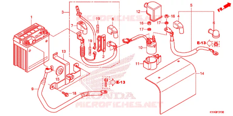 BATTERIE Honda MOTO 150 TMX 2013  GL150D