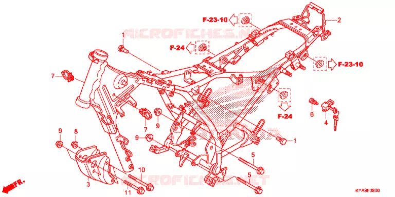 CADRE Honda MOTO 150 TMX 2012  GL150D
