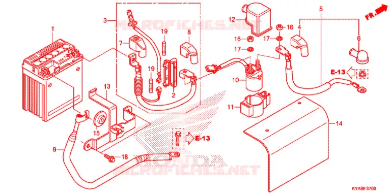 BATTERIE Honda MOTO 150 TMX 2018  GL150J
