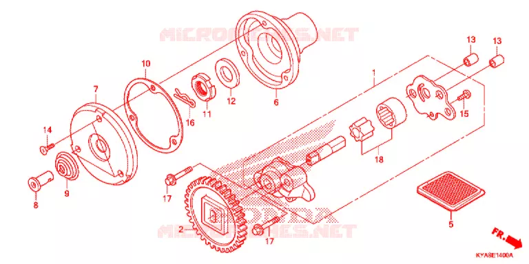 POMPE A HUILE Honda MOTO 150 TMX 2023  GL150J