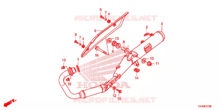 SILENCIEUX D'ECHAPPEMENT Honda MOTO 150 TMX 2020  GL150J