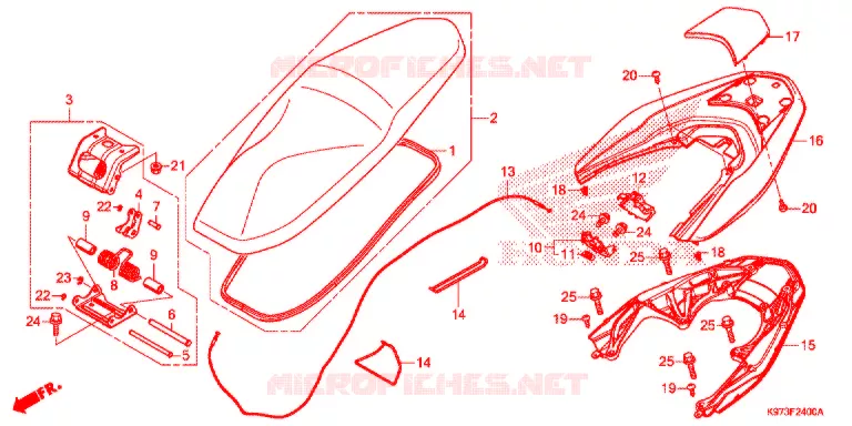 SELLE Honda SCOOTER 150 PCX 2018  WW150J