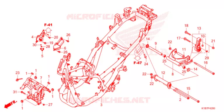CADRE Honda SCOOTER 250 FORZA 2021  NSS250AM