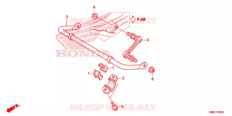 BARRE ANTI ROULIS Honda ATV 680 FOURTRAX 2021  TRX680FA5M