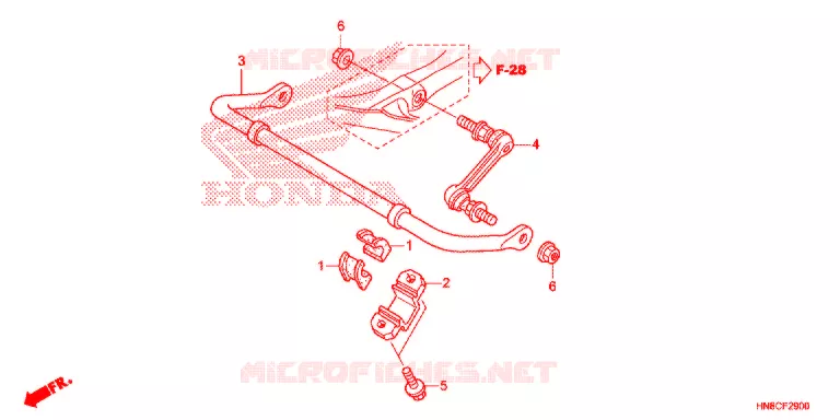 BARRE ANTI ROULIS Honda ATV 680 FOURTRAX 2022  TRX680FA5N
