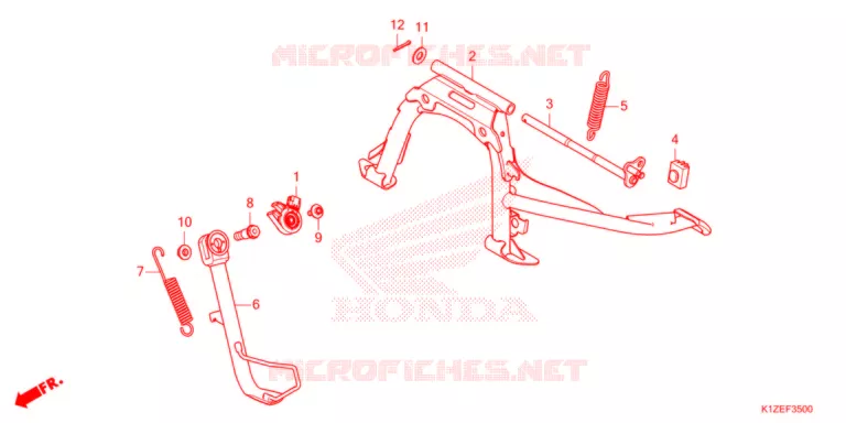 BEQUILLE Honda SCOOTER 160 PCX 2021  WW150AM