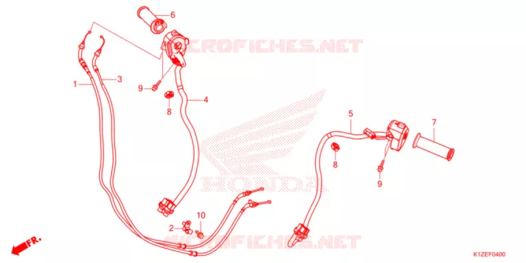 COMMODO - LEVIER - CABLE Honda SCOOTER 160 PCX 2021  WW150AM