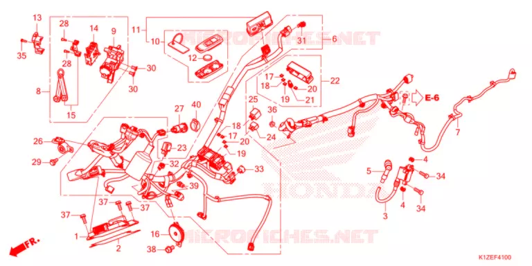 FAISCEAU DES FILS Honda SCOOTER 160 PCX 2021  WW150AM