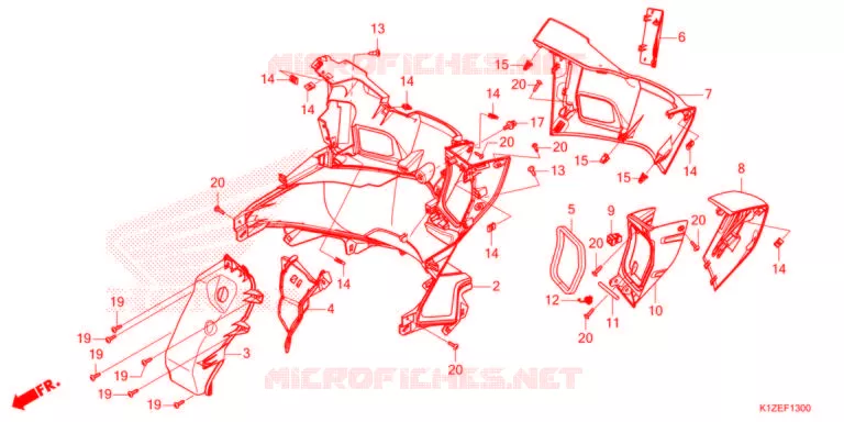 PROTEGE JAMBES Honda SCOOTER 160 PCX 2022  WW150AM
