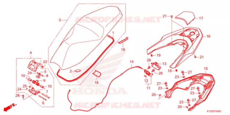 SELLE Honda SCOOTER 160 PCX 2024  WW150M