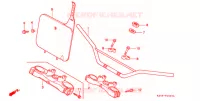TUYAU DE GUIDON/PONT SUPERIEUR  pour Honda CR 125 R de 1991
