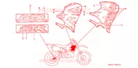AUTOCOLLANTS pour Honda CR 125 R de 1994